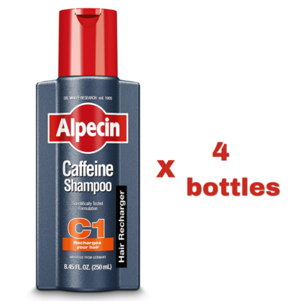 Alpecin C1 Caffeine Shampoo 8.45 fl oz, Cleanses the Scalp to Promote Natural Hair Growth, Leaves Hair Feeling Thicker and Stronger
